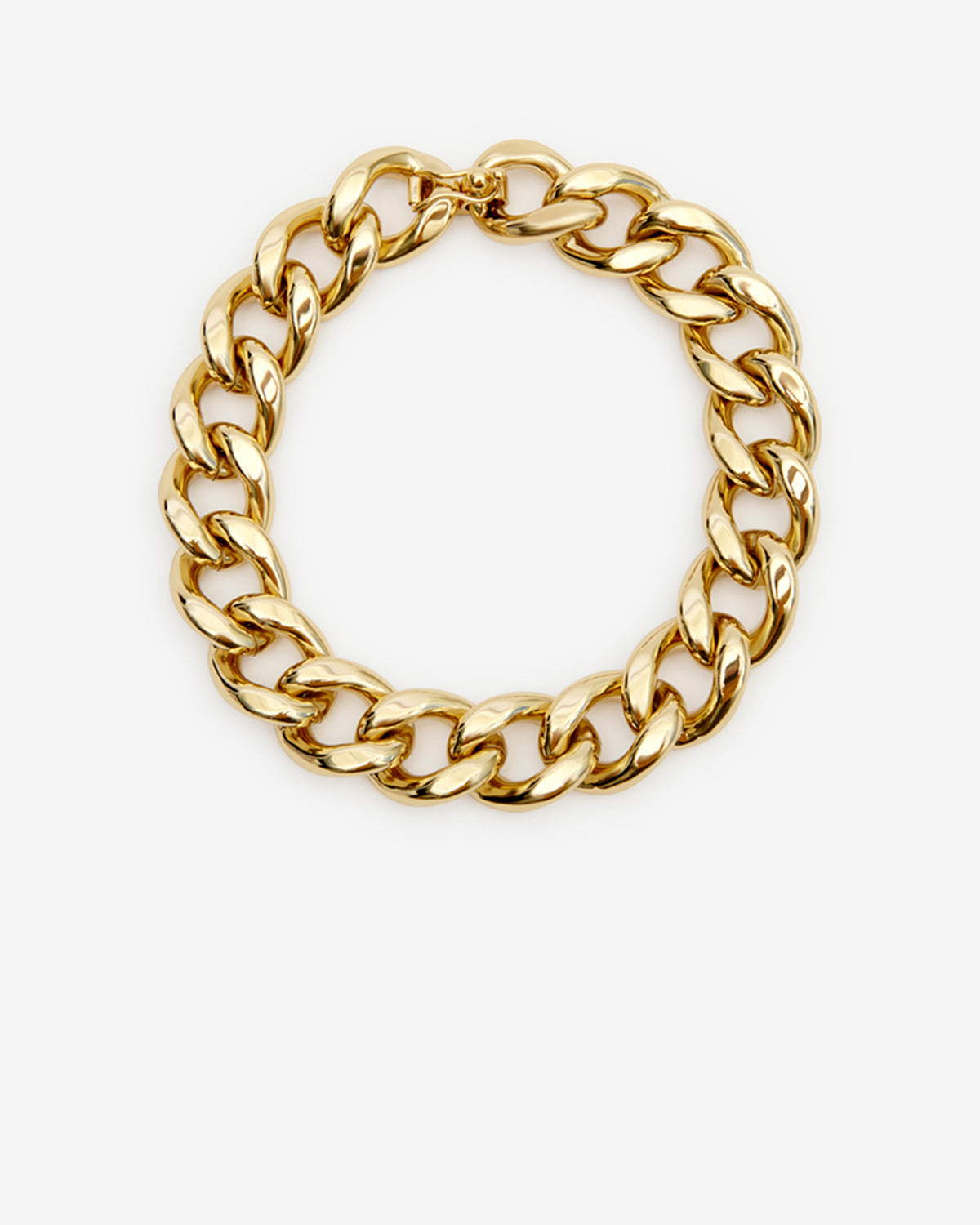 Links 오버사이즈 체인 초커 - 골든 - Woman - 1