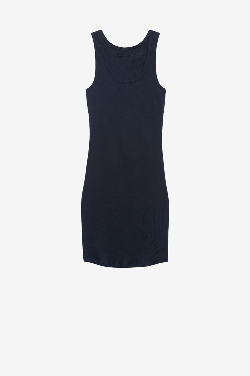 Tramy tank dress in ribbed jersey - Black - Woman - 1
