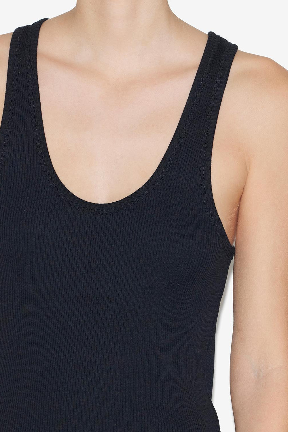 Tramy tank dress in ribbed jersey - Black - Woman - 3