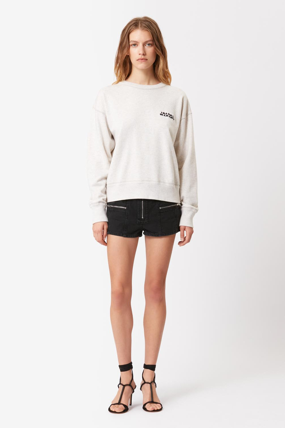 Sudadera ligera shad de algodón con logotipo - Crudo - Woman - 2