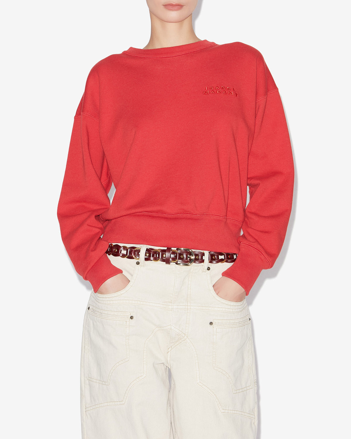 Sweatshirt shad Woman Rouge 4