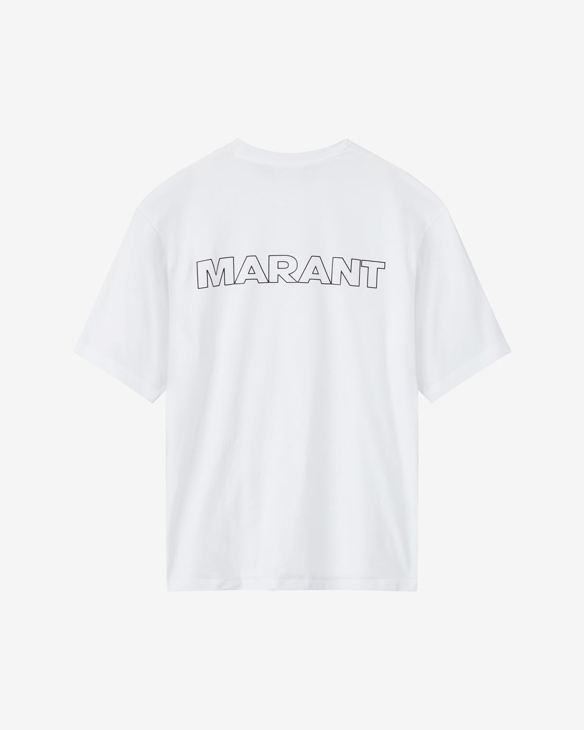 T-shirt guizy „marant“ aus baumwolle Man Weiß 5