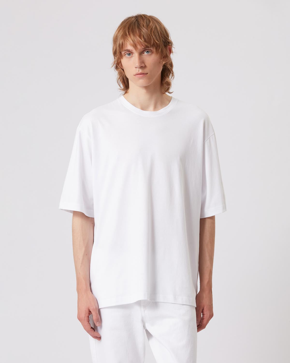 Guizy "marant" 코튼 티셔츠 Man 하얀색 7