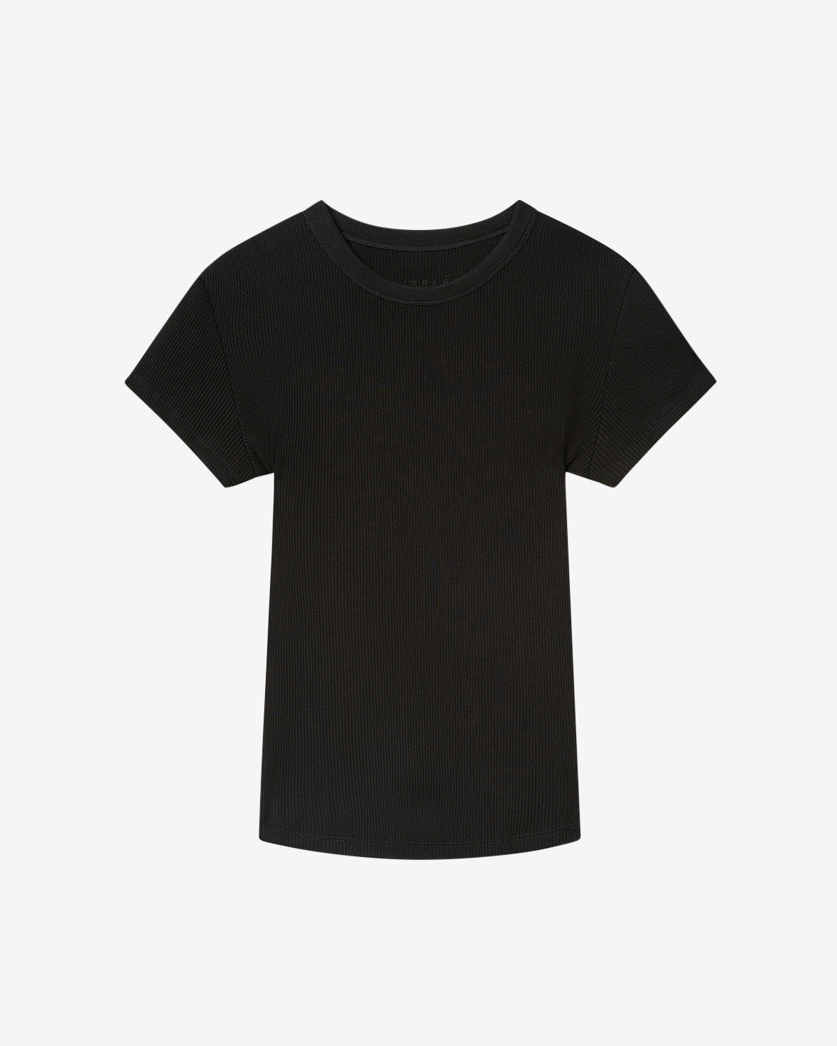 Taomi リブ編みコットン 半袖 tシャツ - 黒 - Woman - 5