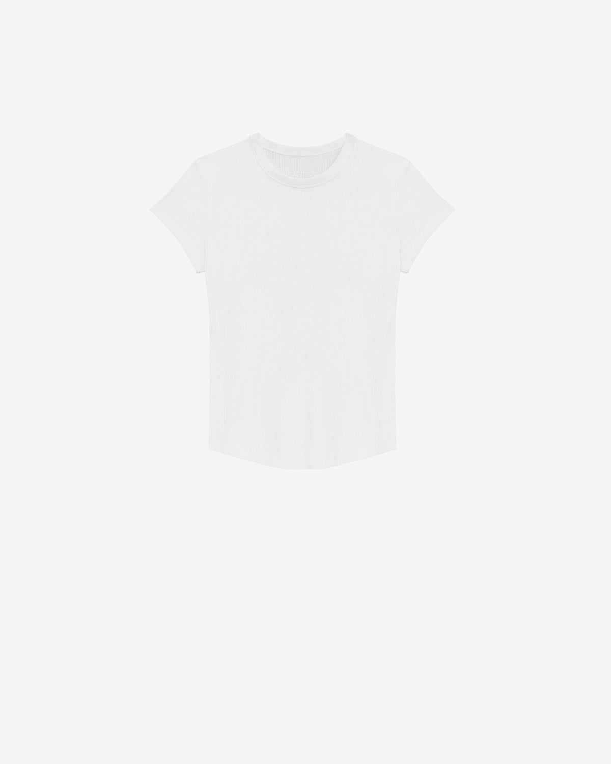 Taomi リブ編みコットン 半袖 tシャツ - 白 - Woman - 5