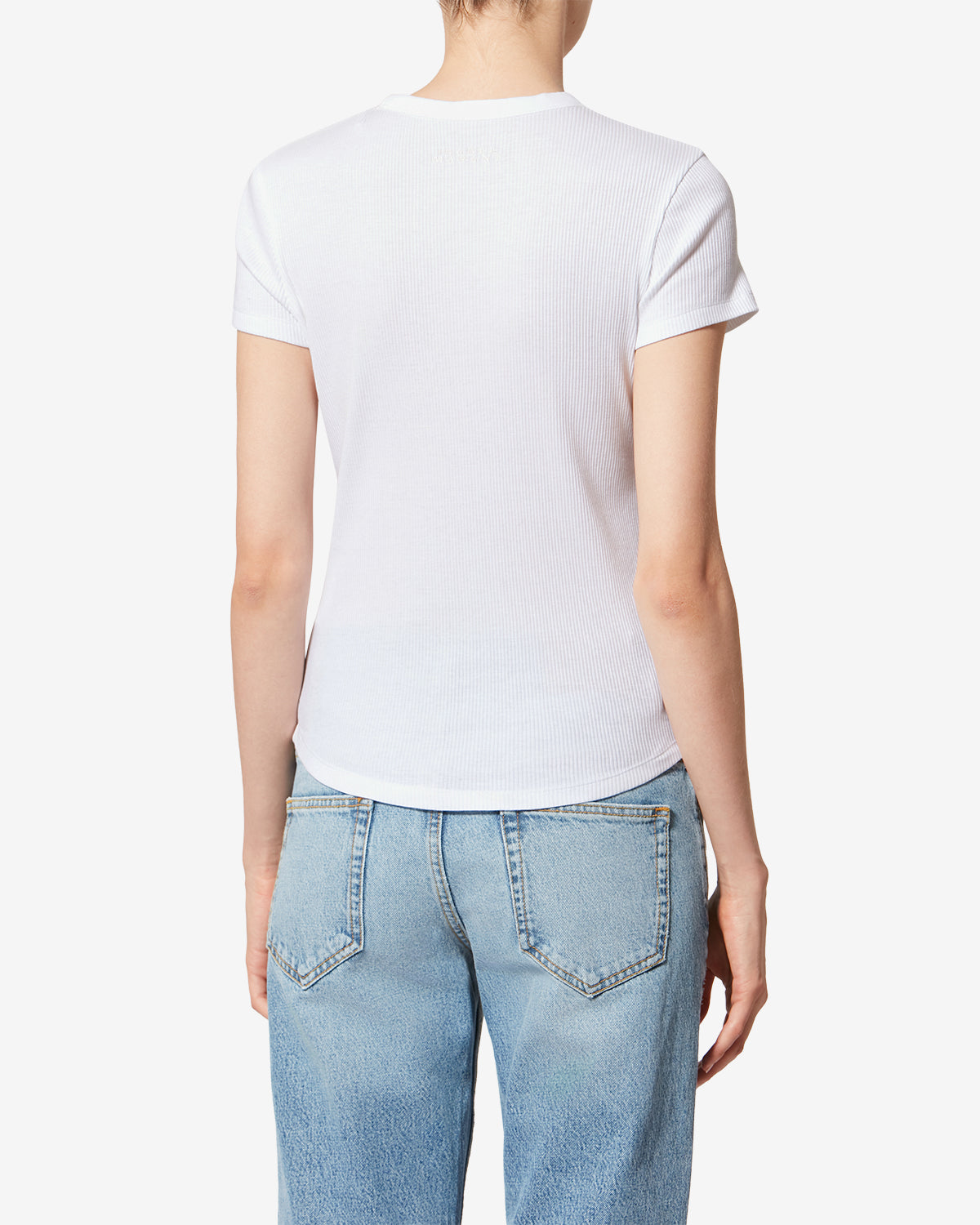 Taomi リブ編みコットン 半袖 tシャツ - 白 - Woman - 4