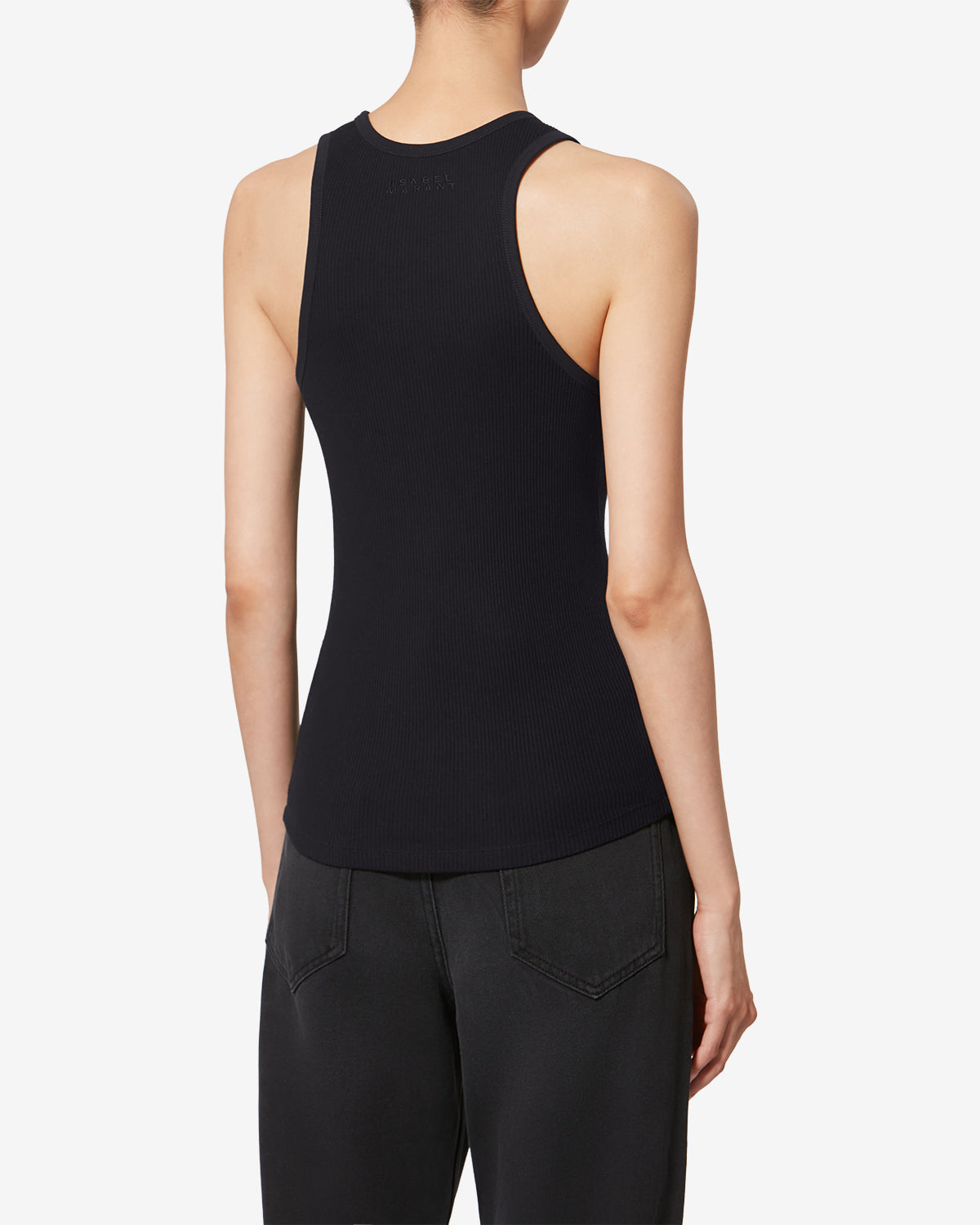 Thea cotton t-shirt - Black - Woman - 4