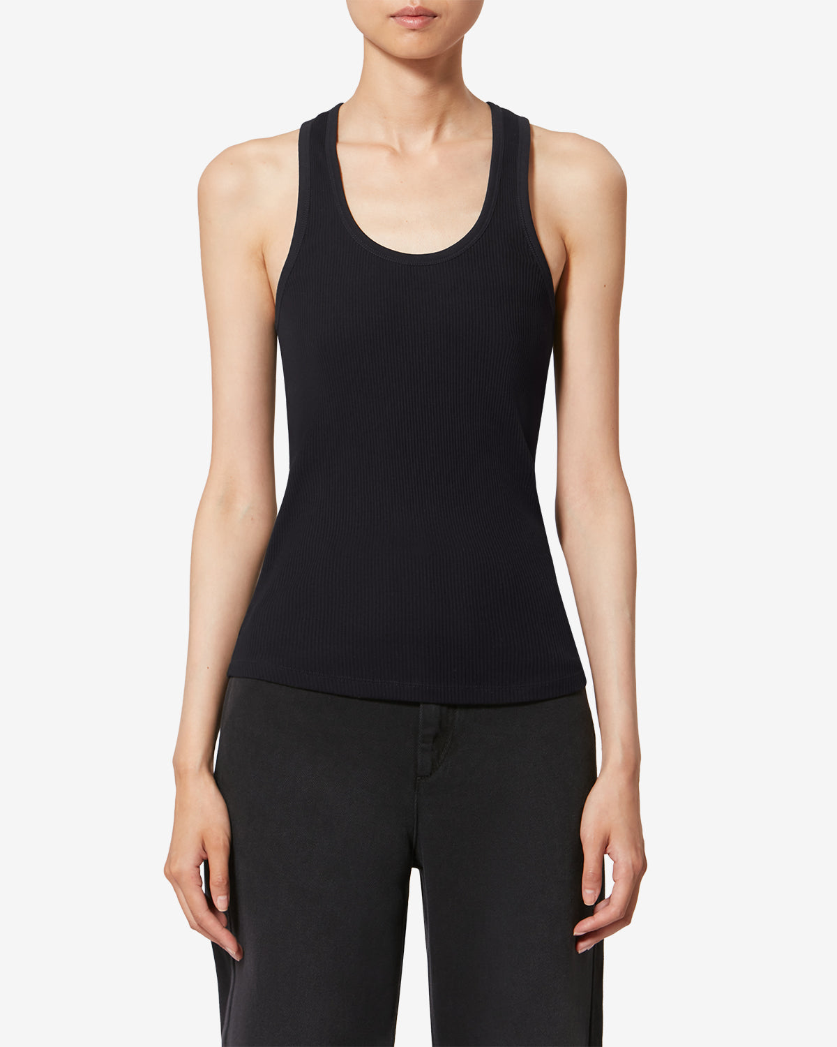 Thea cotton t-shirt - Black - Woman - 3