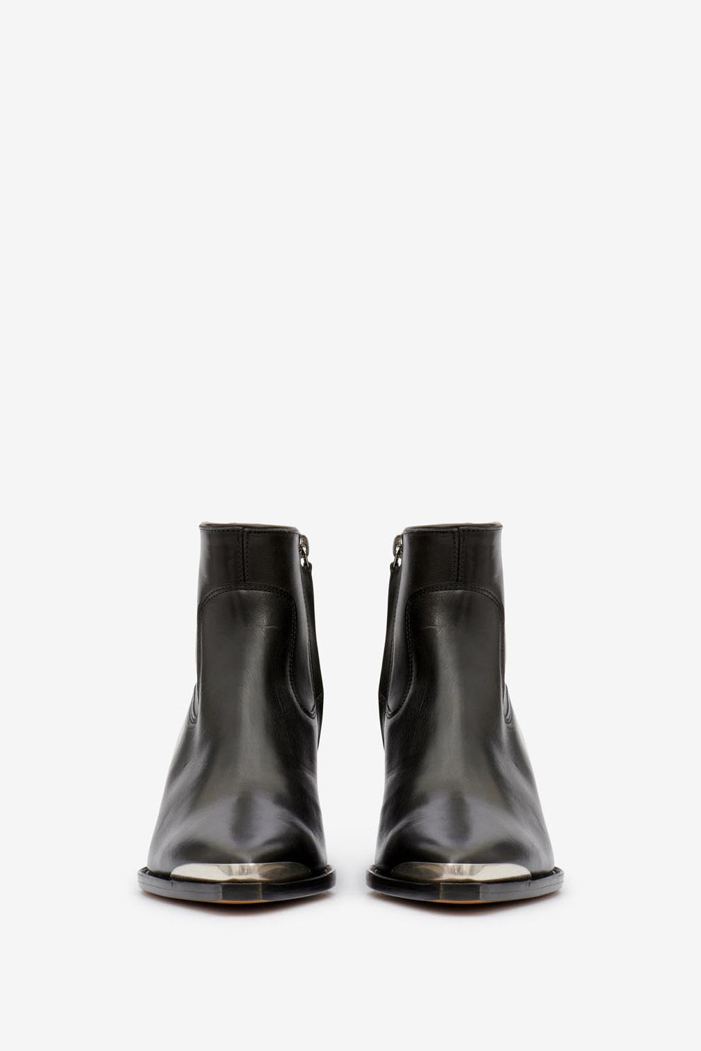 Boots en cuir adnae - Noir - Woman - 6