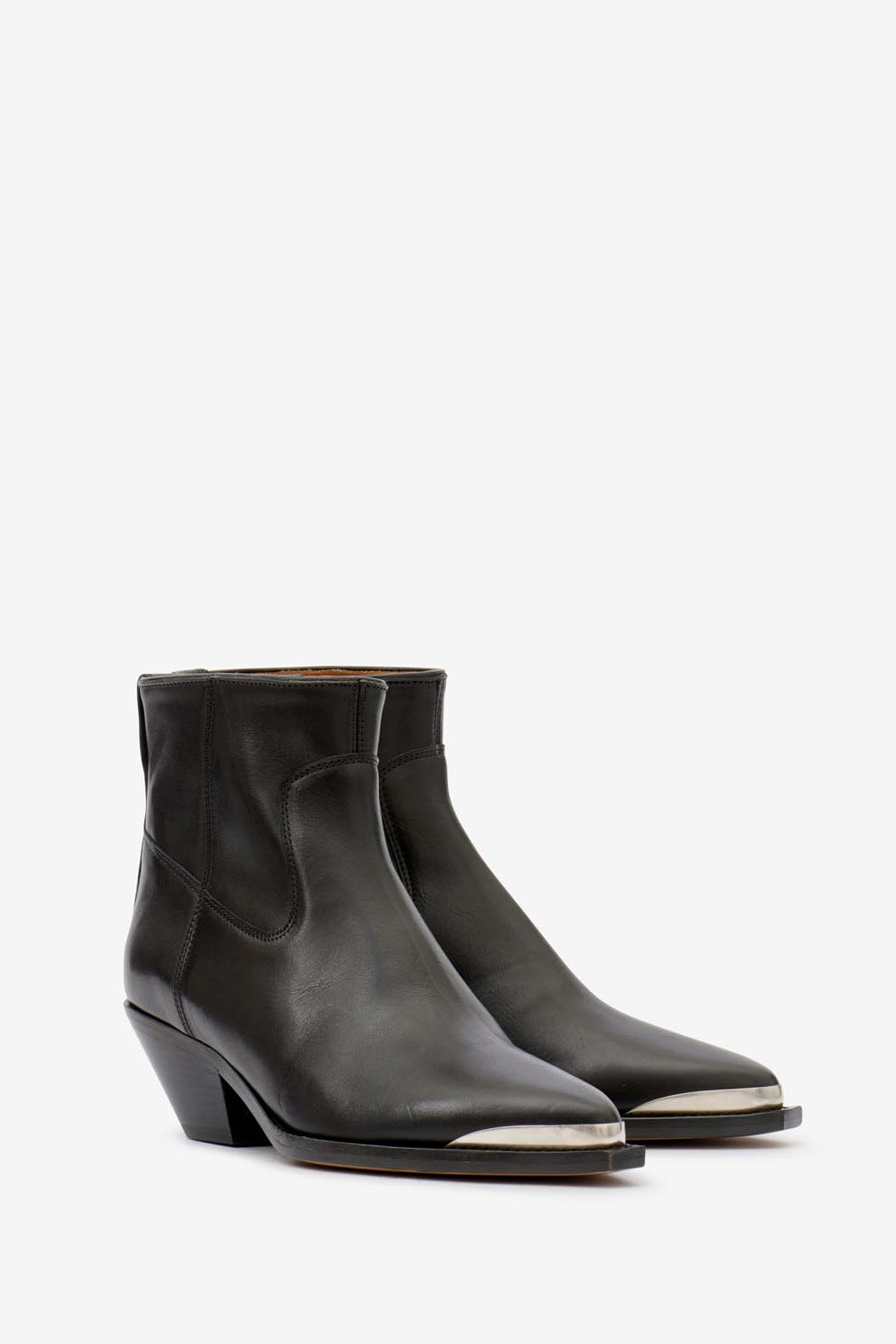 Boots en cuir adnae - Noir - Woman - 8