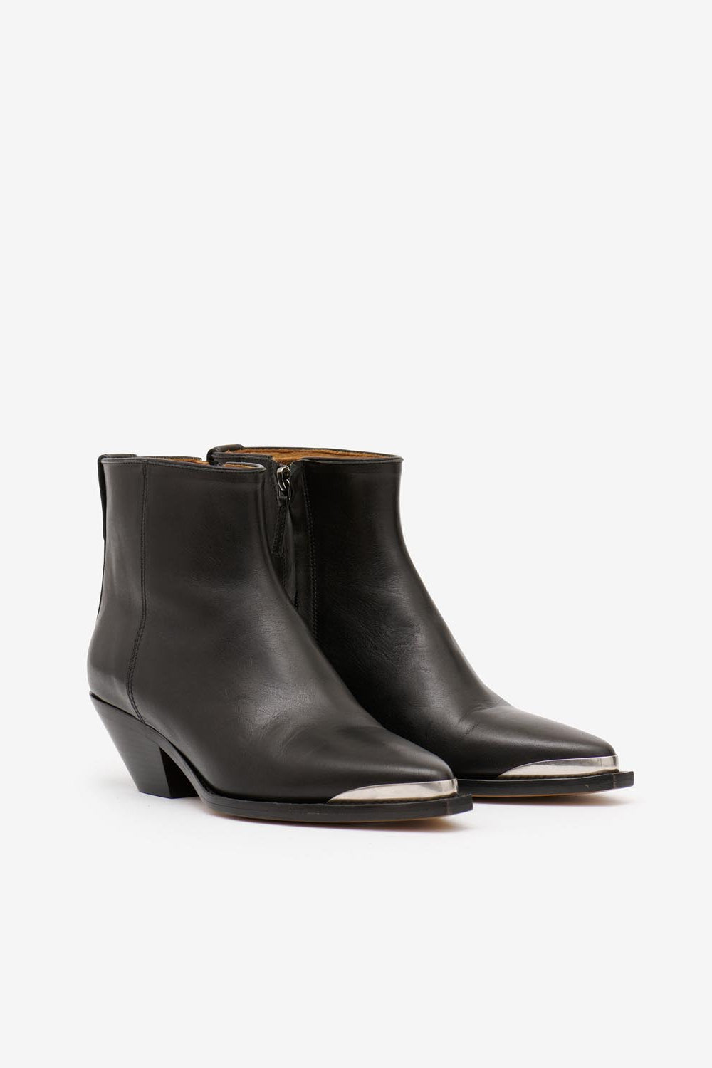 Boots en cuir adnae - Noir - Woman - 5
