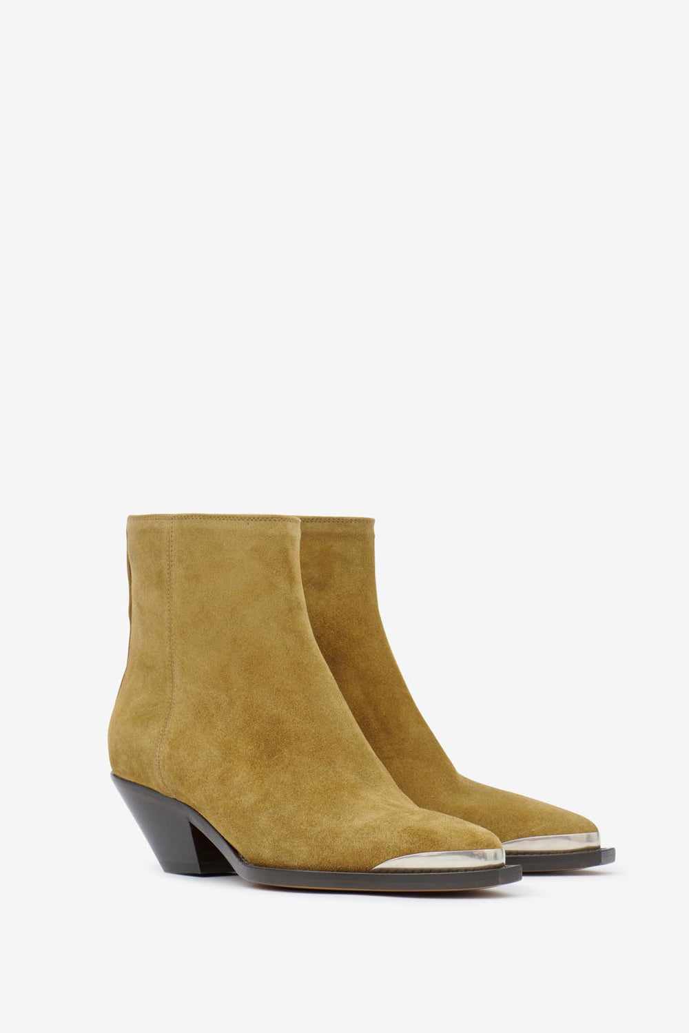 Boots en cuir adnae - Taupe - Woman - 8