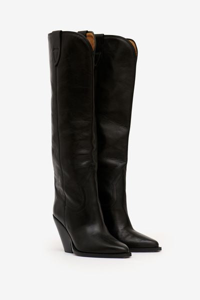Bottes en cuir  lomero - Noir - Woman - 5