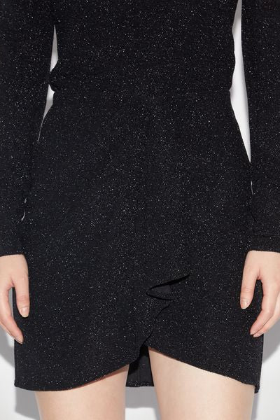 Bergen short sequin skirt - Nero - Woman - 6