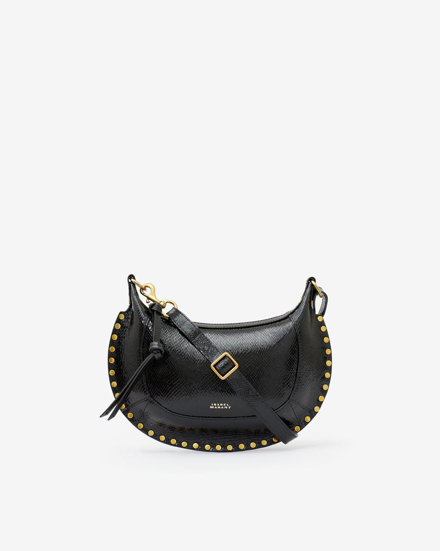 Oskan Moon Bag in python-effect leather