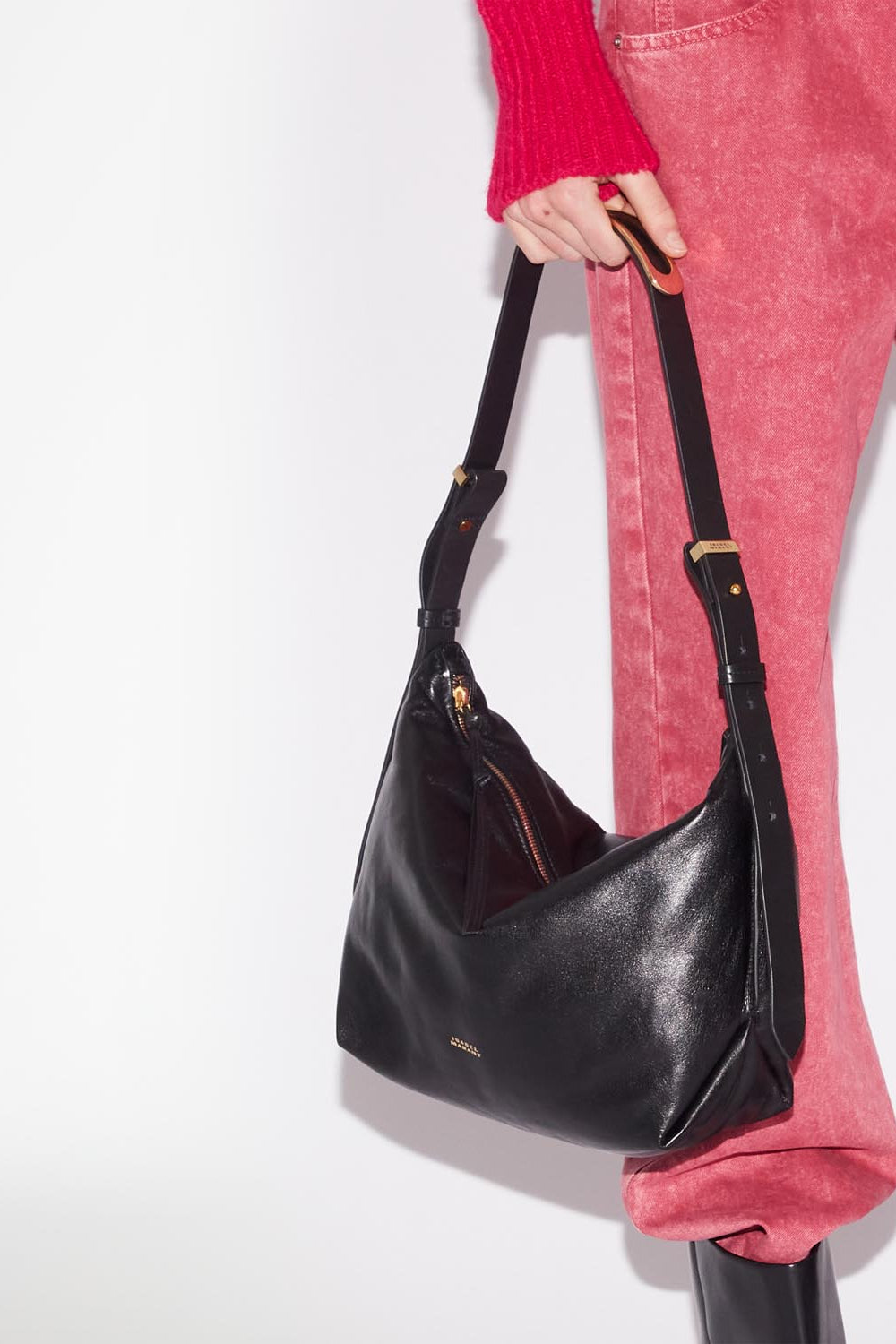 Leyden ソフトレザー ショルダーバッグ - 黒 - Woman - 2