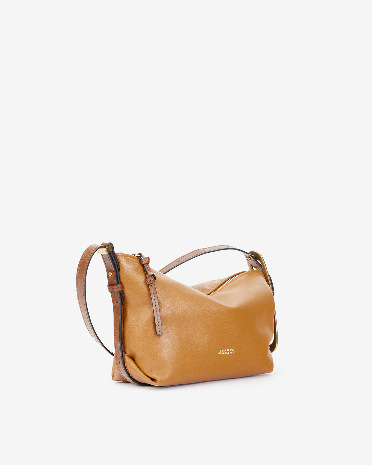Leyden mini bag in lambskin leather - Cognac - Woman - 5