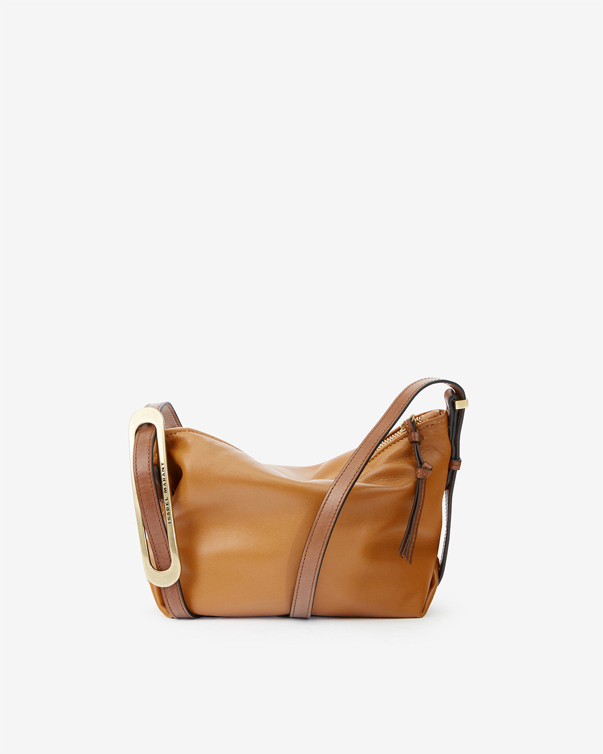 Leyden mini bag in lambskin leather - Cognac - Woman - 2