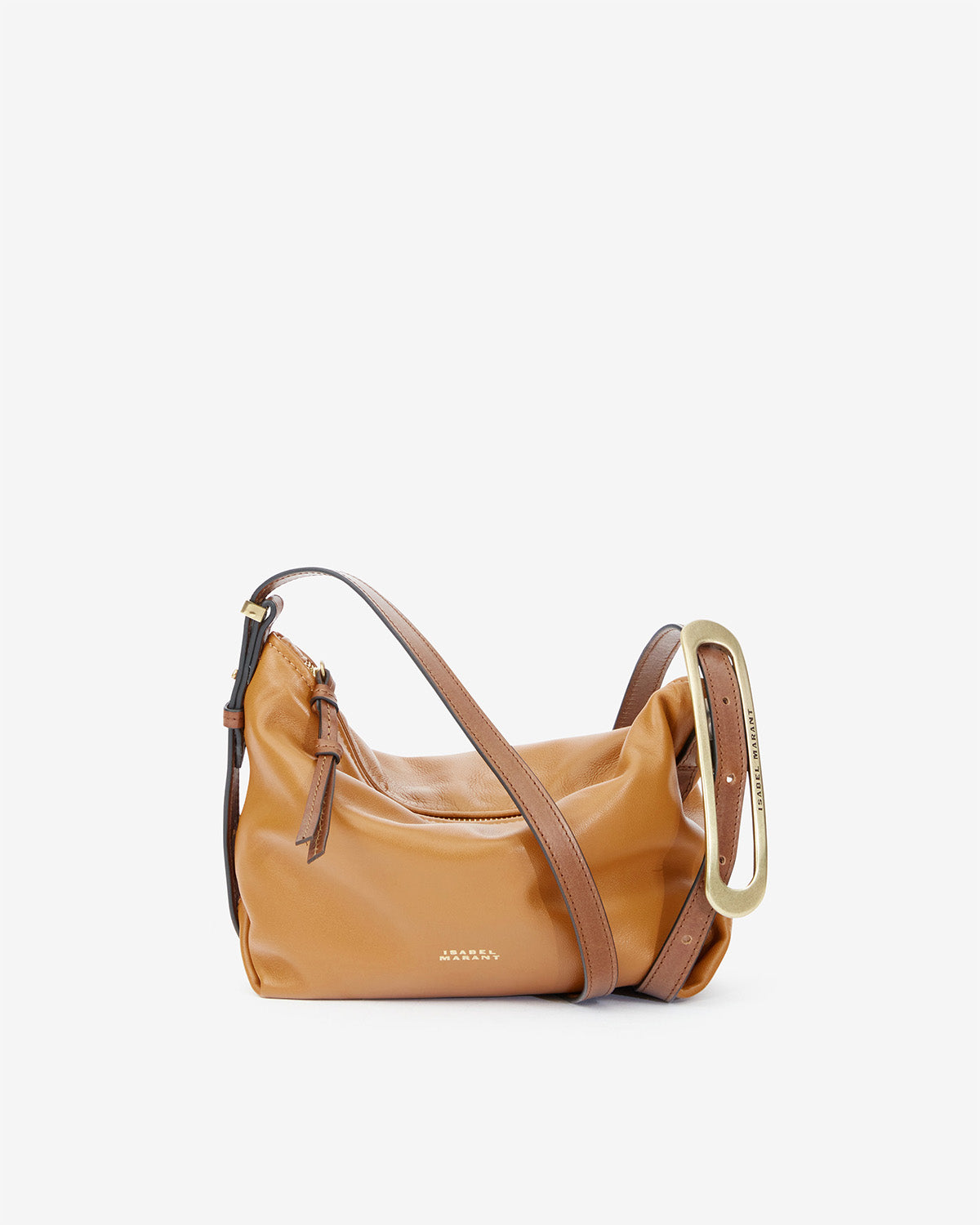 Leyden mini bag in lambskin leather - Cognac - Woman - 1