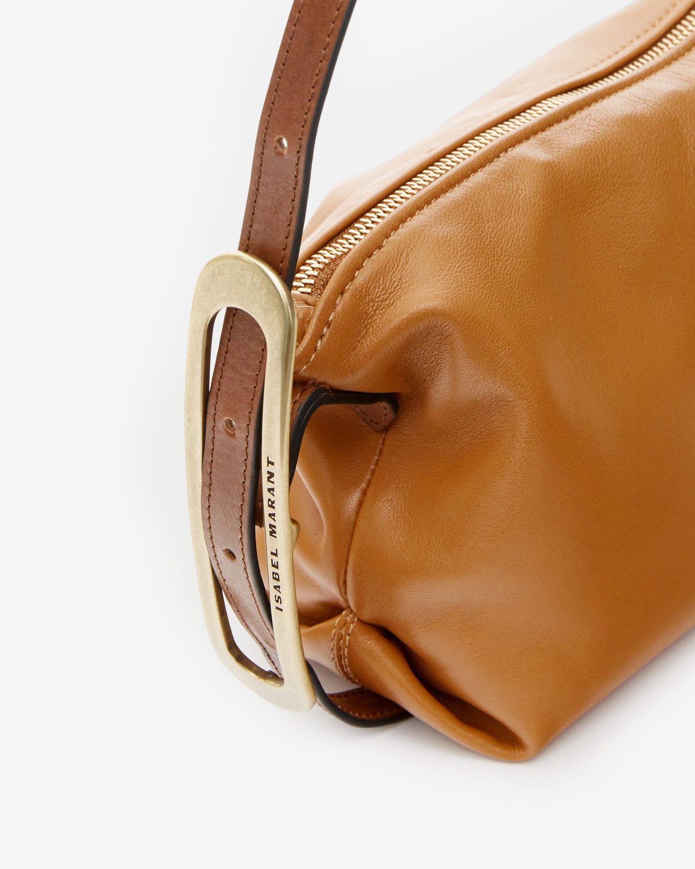 Leyden mini bag in lambskin leather - Cognac - Woman - 3