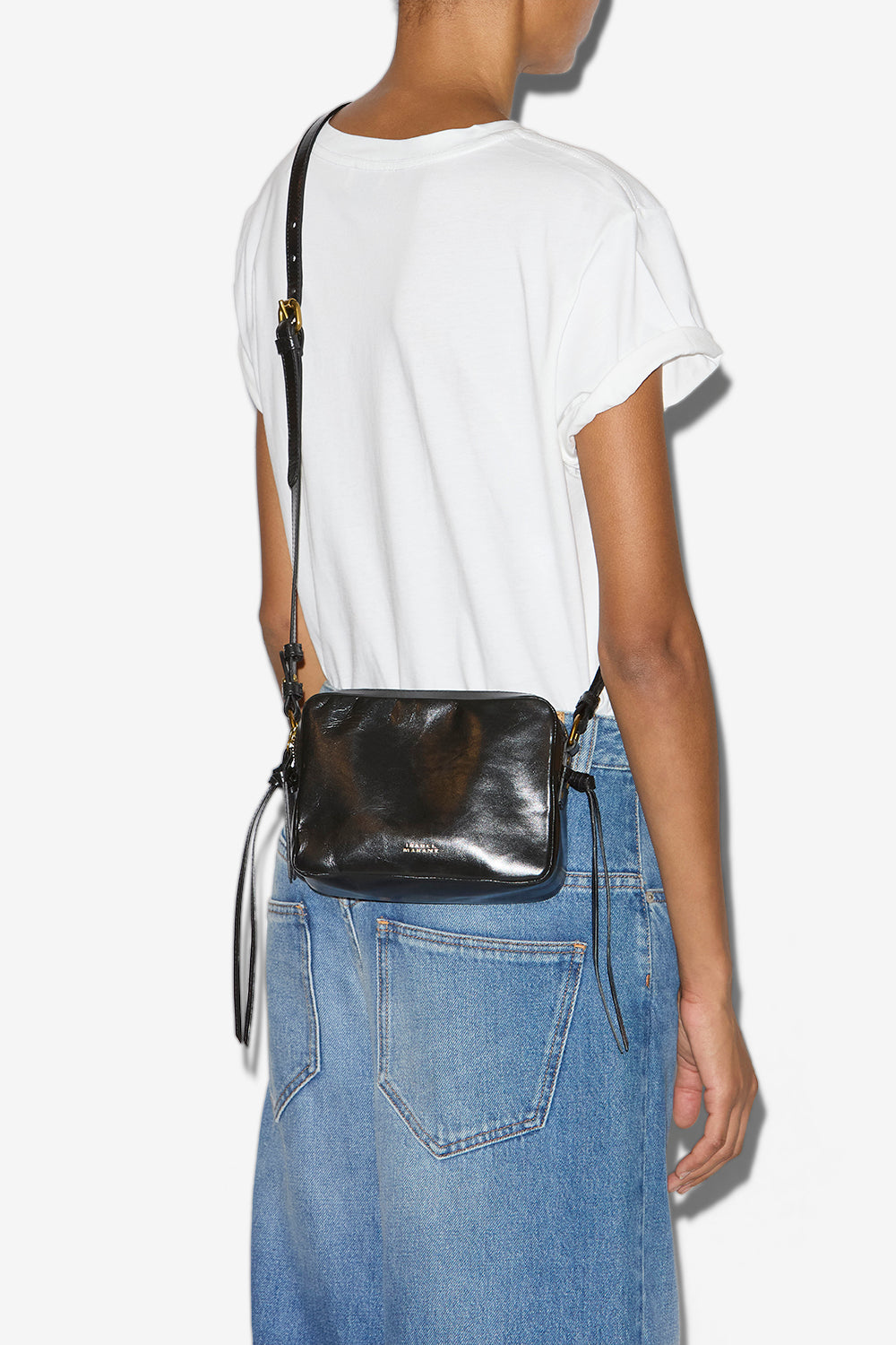 Bolso de piel wardy camera - Negro - Woman - 3