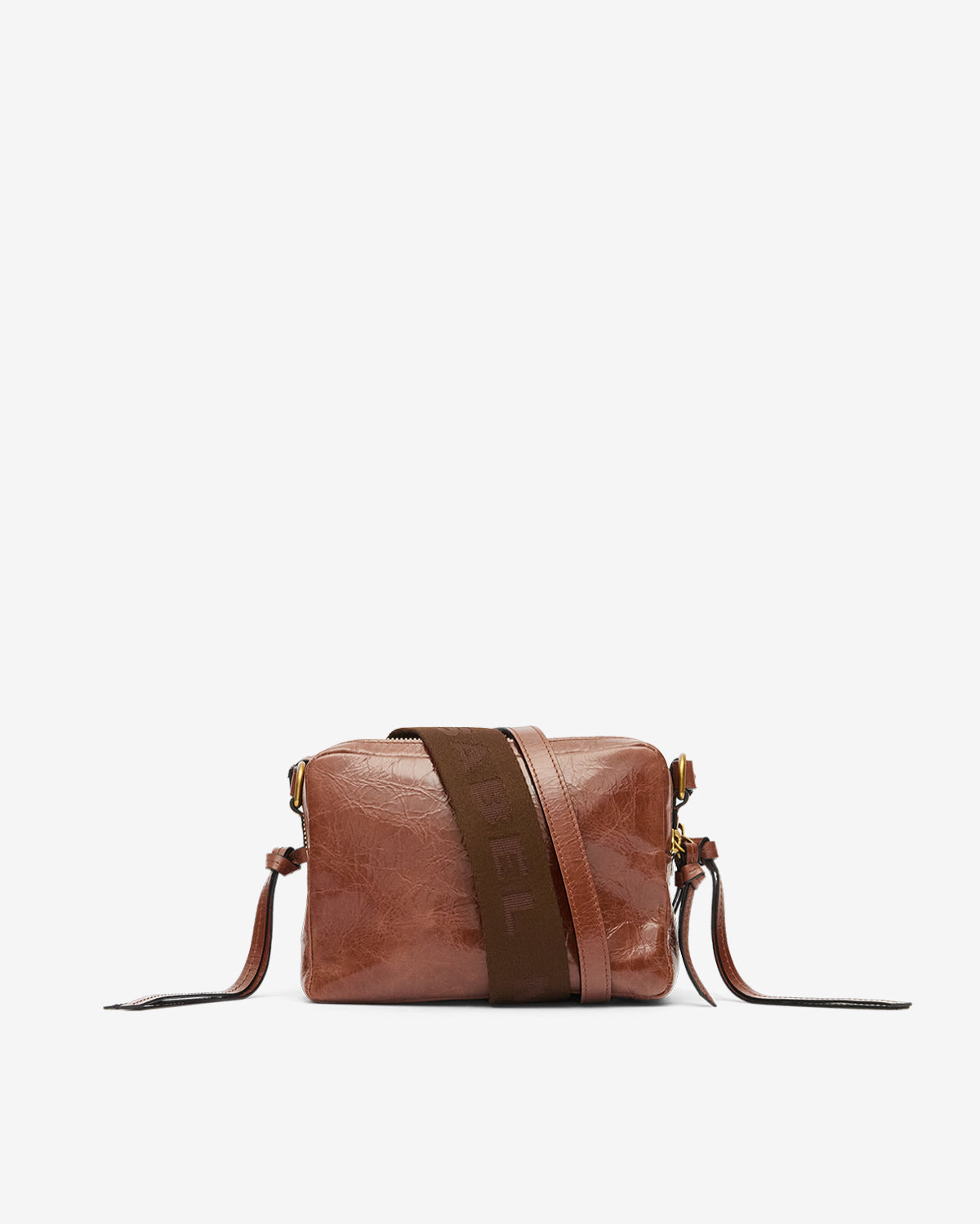 Tasche wardy aus glänzendem leder - Chocolate - Woman - 2