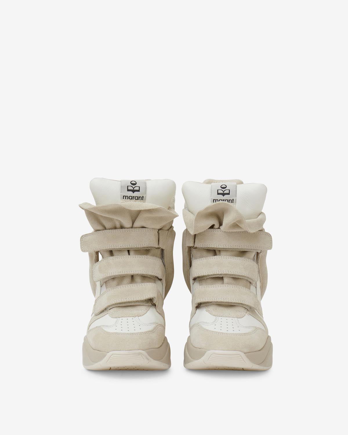 Balskee レザー製 ハイカット プラットフォームスニーカー - 白 - Woman - 4