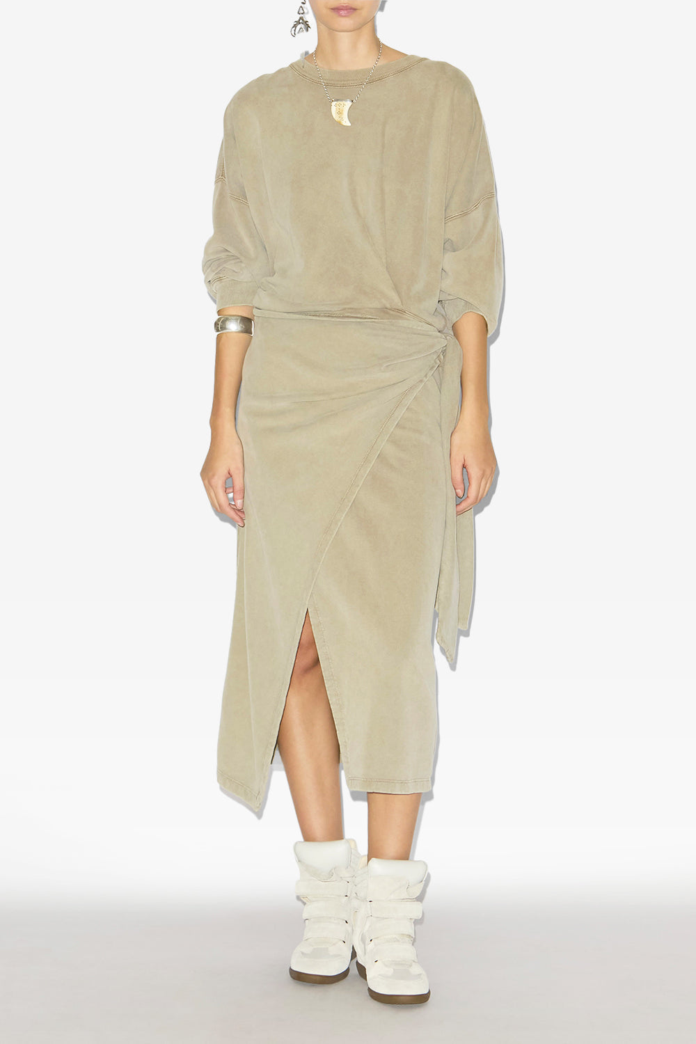 Bekett レザー製 プラットフォームスニーカー - 生成り - Woman - 5