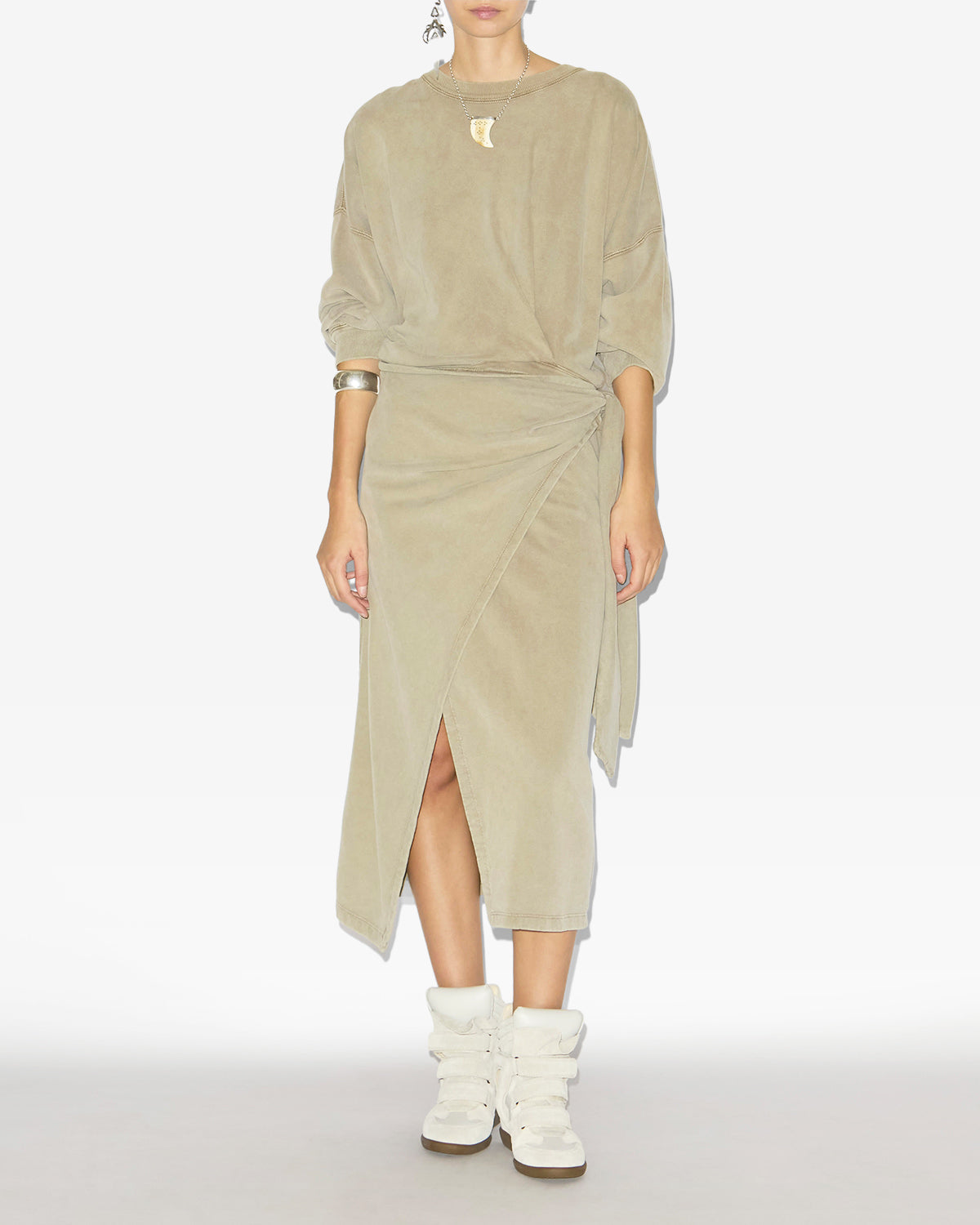 Bekett レザー製 プラットフォームスニーカー - 生成り - Woman - 5