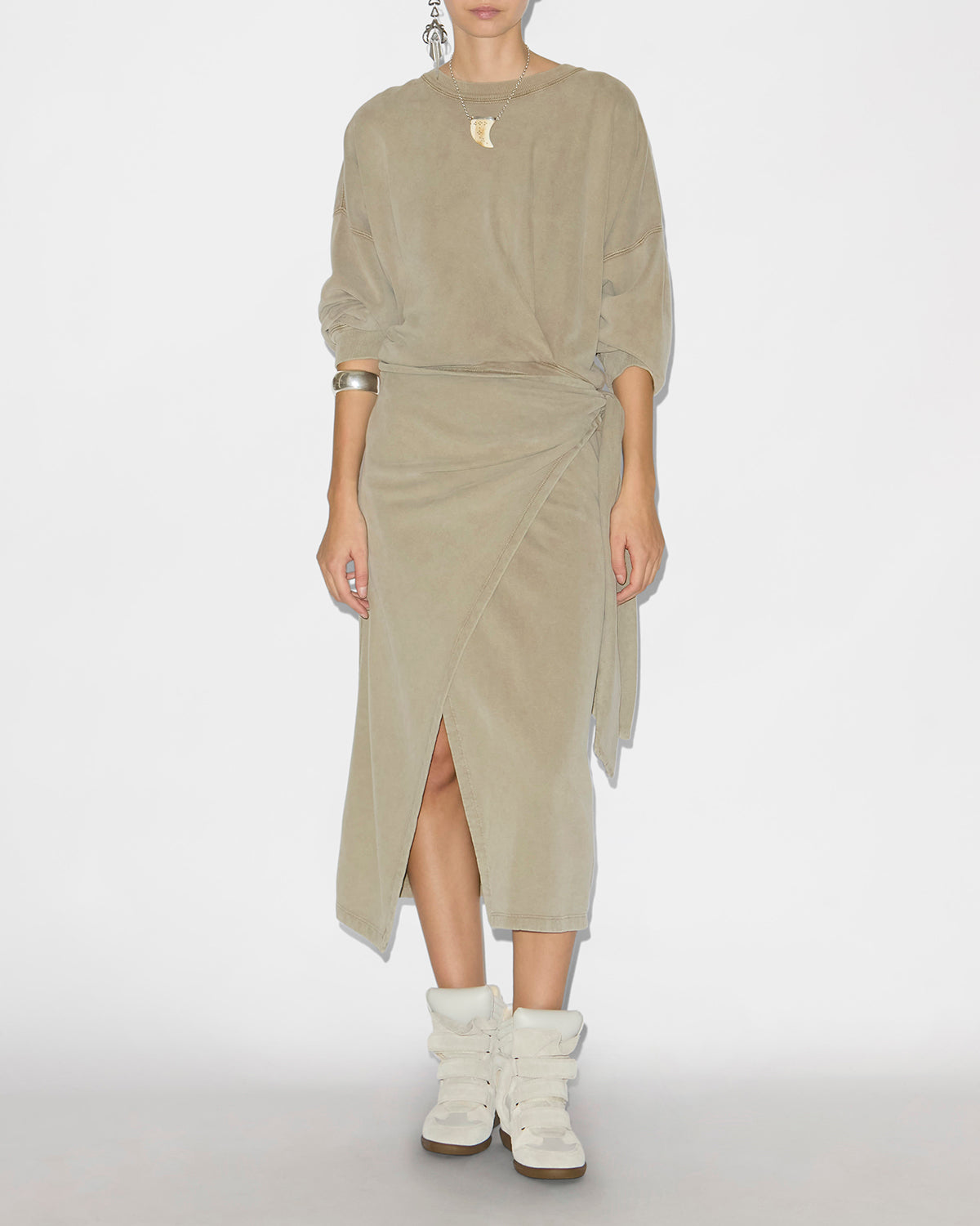 Bekett レザー製 プラットフォームスニーカー - 生成り - Woman - 6