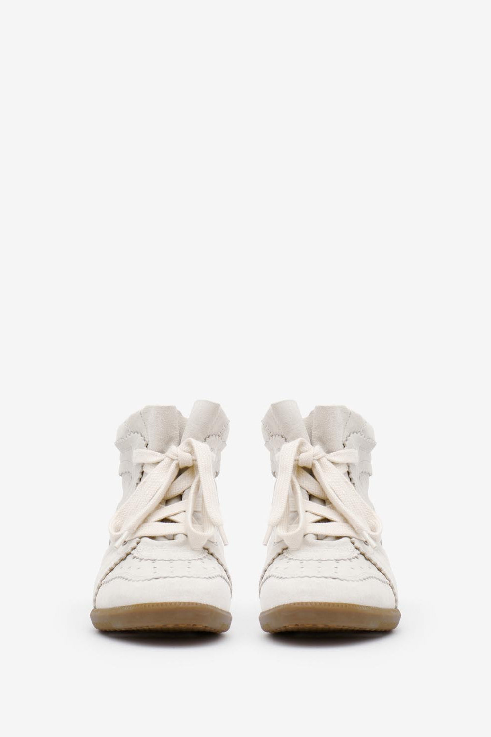 Sneakers bobby con zeppa - Beige - Woman - 4