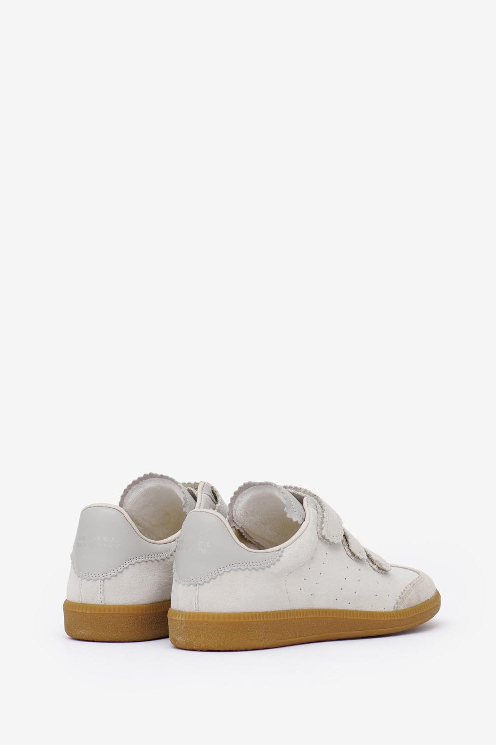 Sneakers beth basse in pelle di vitello scamosciata - Ecru - Woman - 2