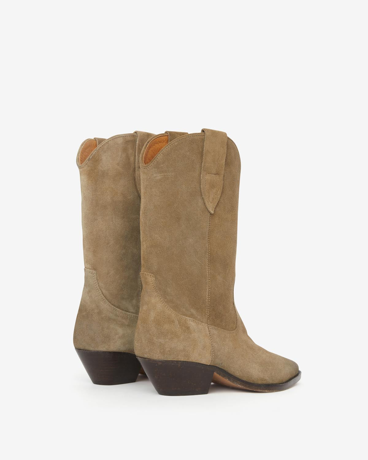 Botines tejanos de piel de ante de becerro duerto - Taupe - Woman - 2
