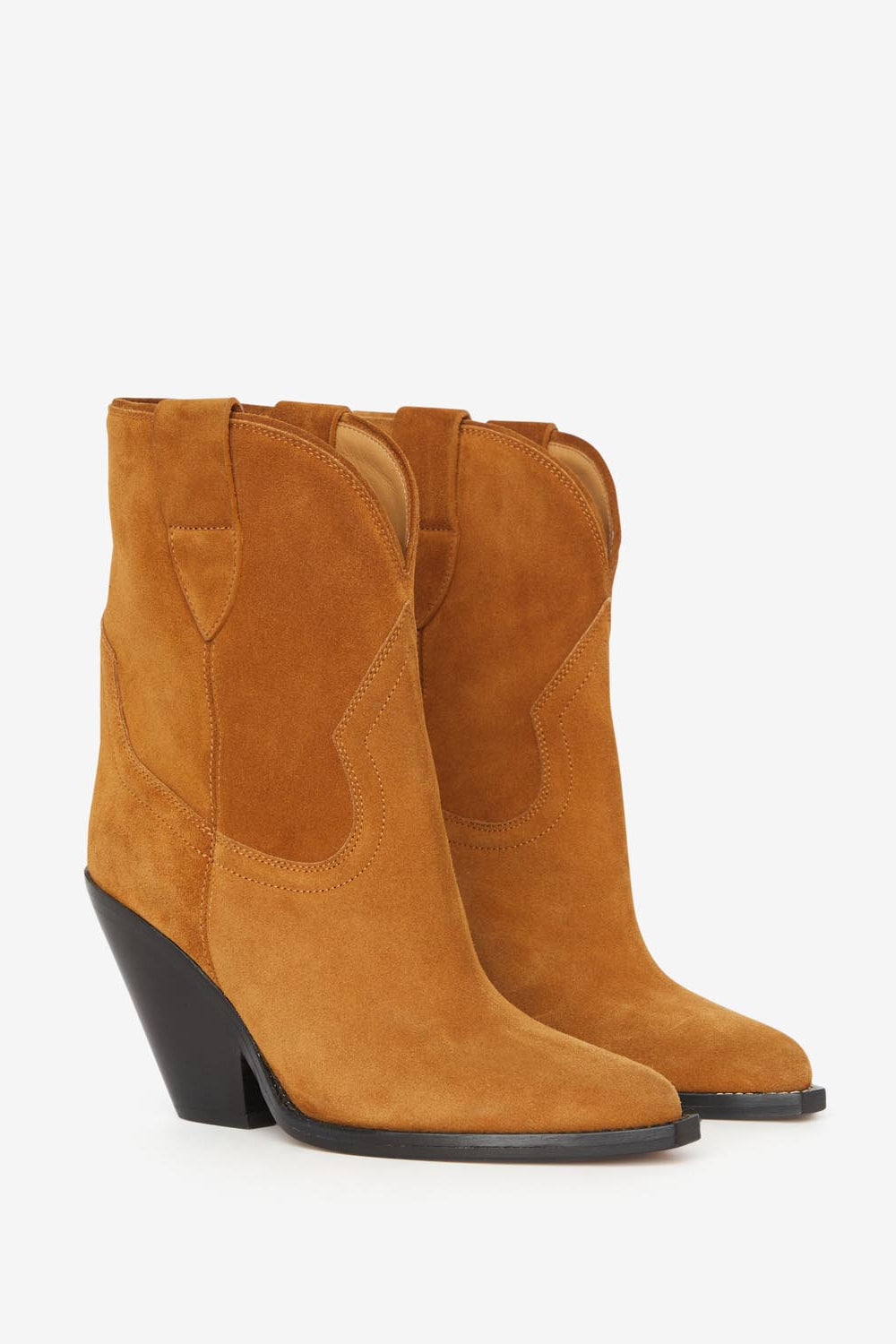 Leyane high-heeled cowboy boots - Cognac - Woman - 3