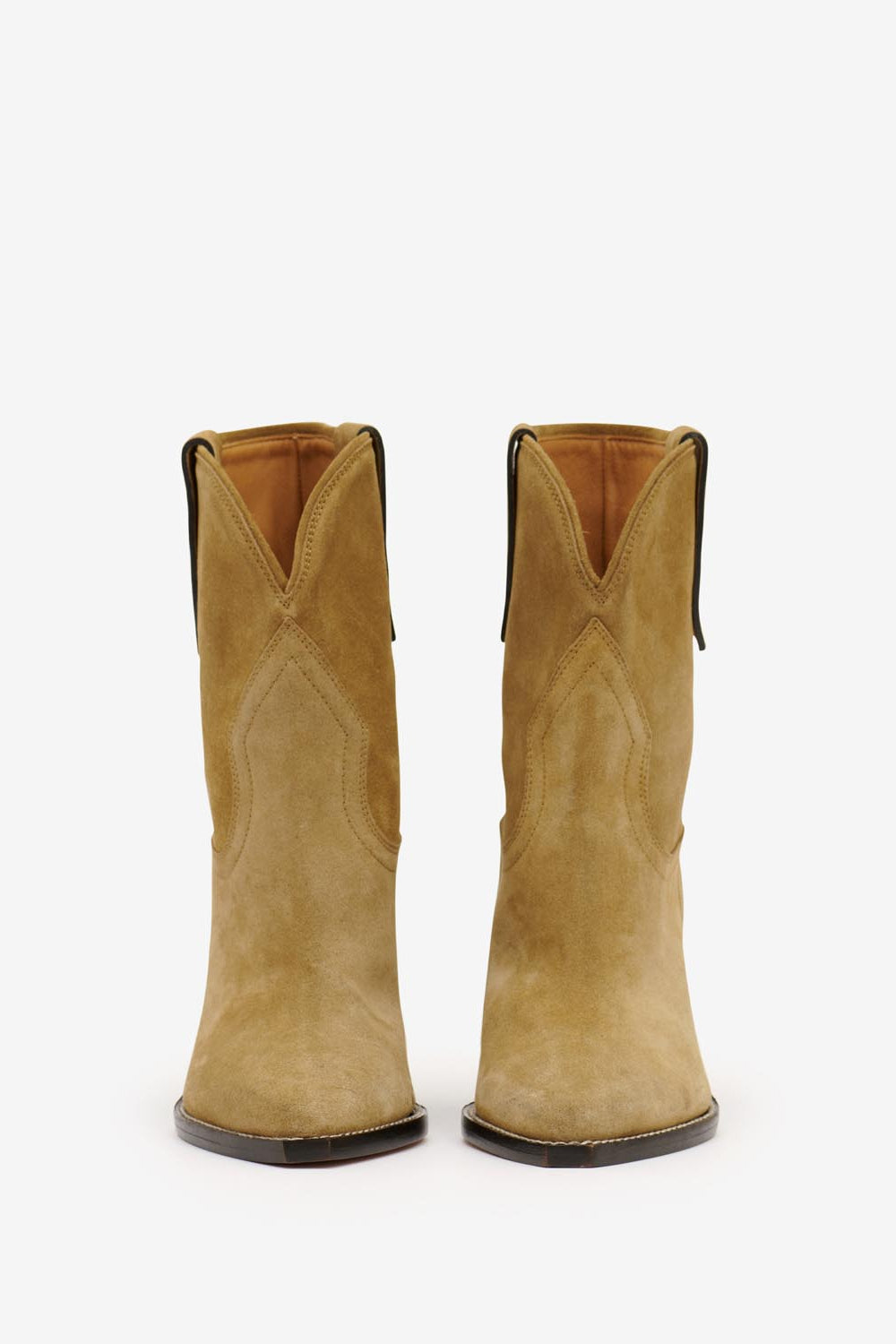 Stivali da cowboy con tacco leyane - Taupe - Woman - 4