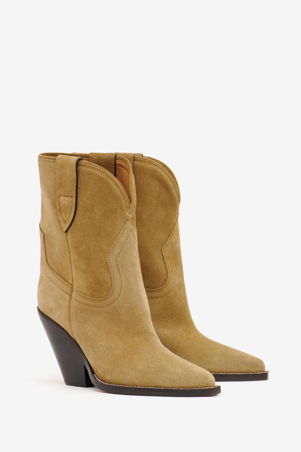 Stivali da cowboy con tacco leyane - Taupe - Woman - 3
