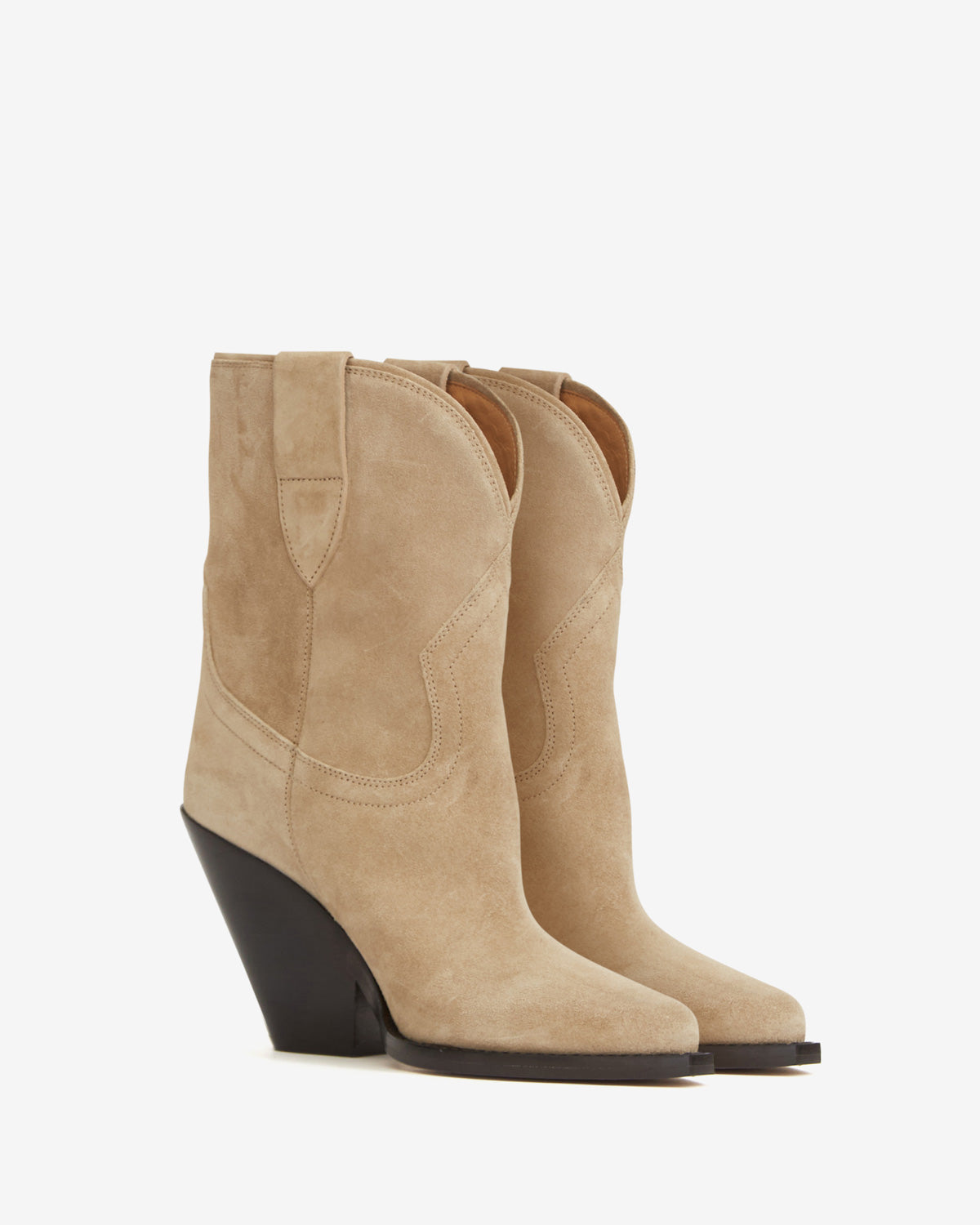 Boots leyane Woman Beige clair 2