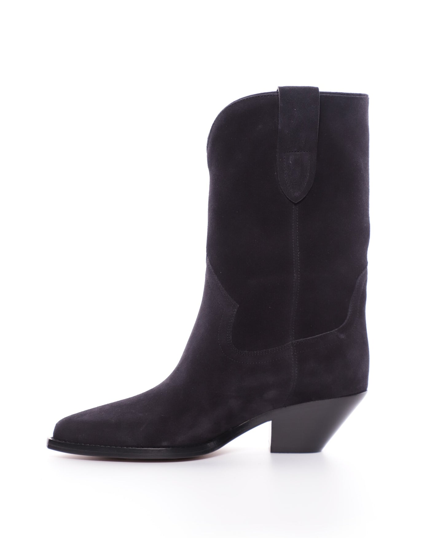 Santiag-stiefel dahope aus veloursleder - Schwarz gewaschen - Woman - 5