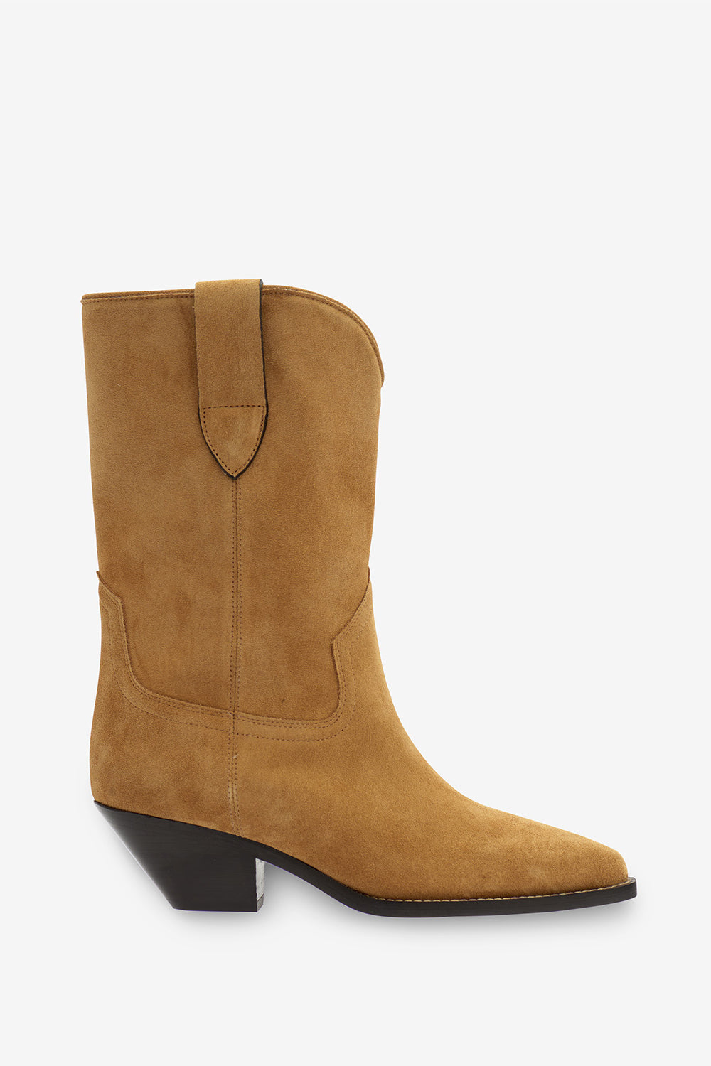 Stivali dahope texani in pelle di vitello scamosciata - Taupe - Woman - 1