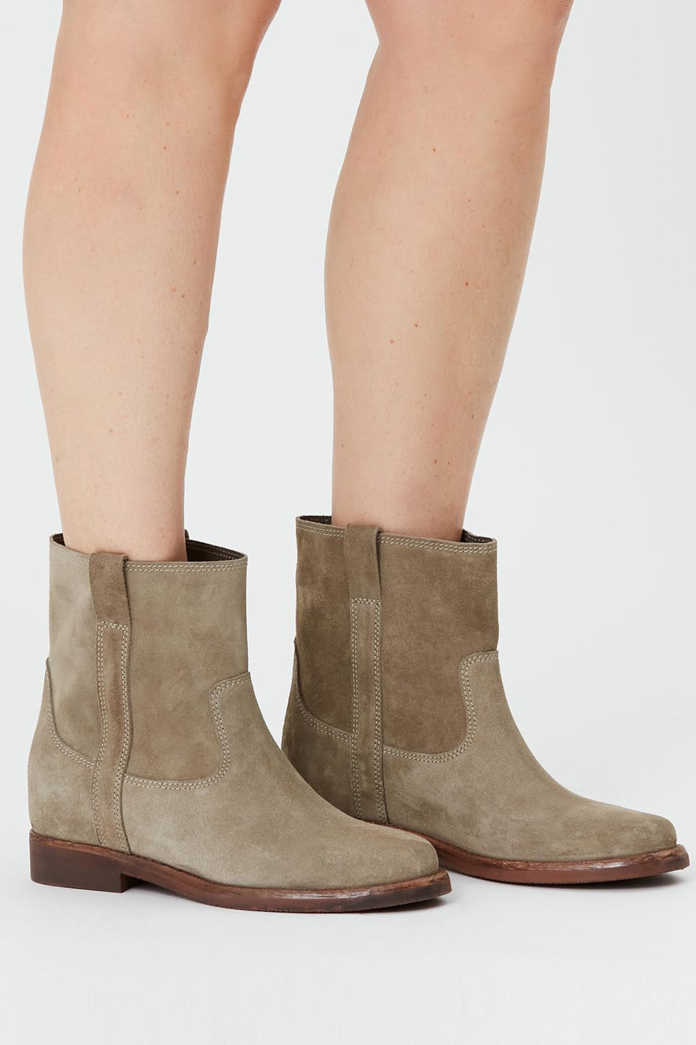 Susee stivaletti in pelle - Taupe - Woman - 5