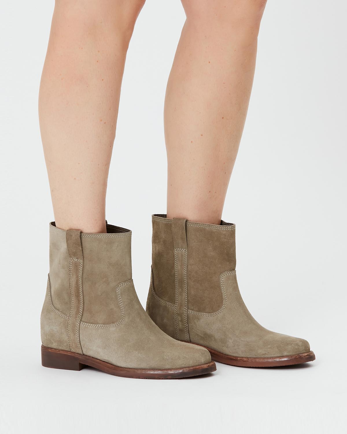 Susee stivaletti in pelle - Taupe - Woman - 5