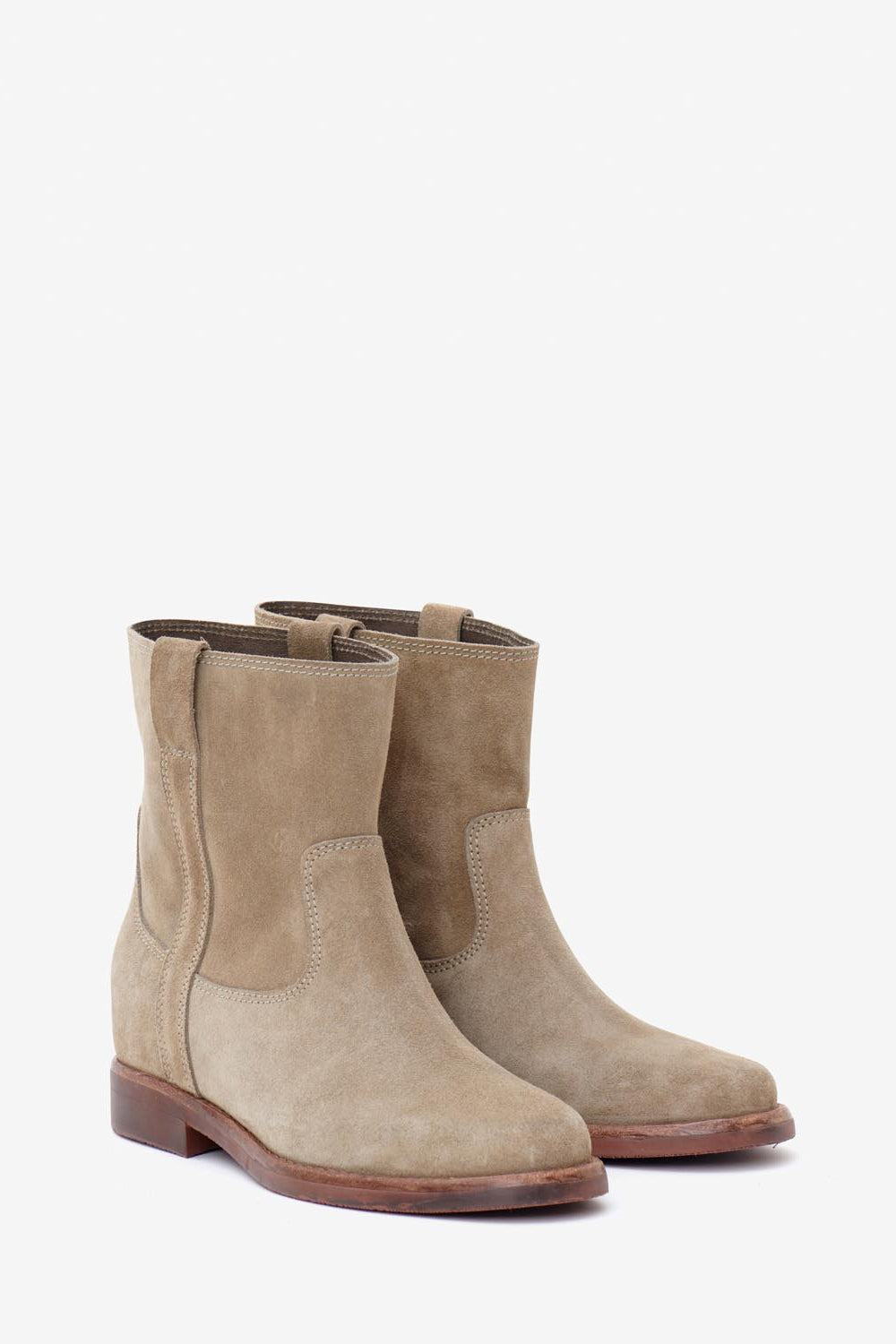 Susee stivaletti in pelle - Taupe - Woman - 3