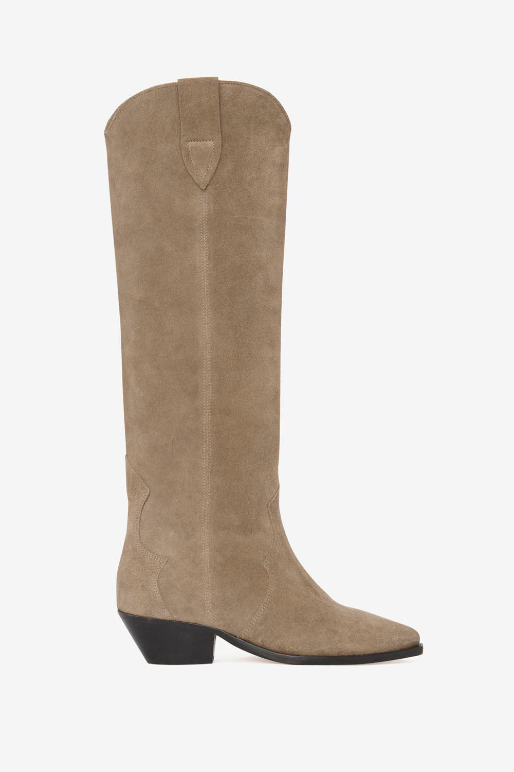Denvee カーフスエードレザー製 サンティアゴブーツ - Taupe - Woman - 1