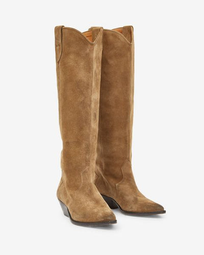 Denvee カーフスエードレザー製 サンティアゴブーツ - Taupe - Woman - 7