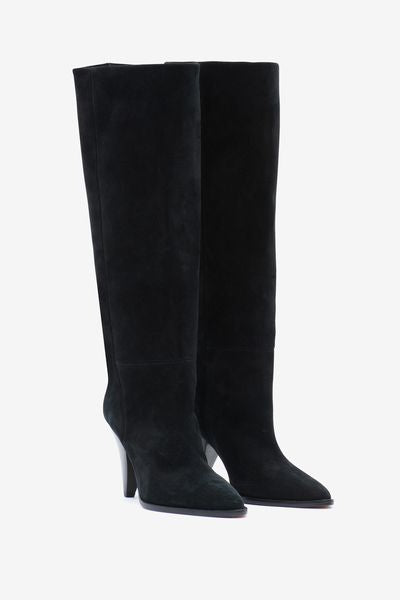 Ririo suede leather boots - Black - Woman - 5