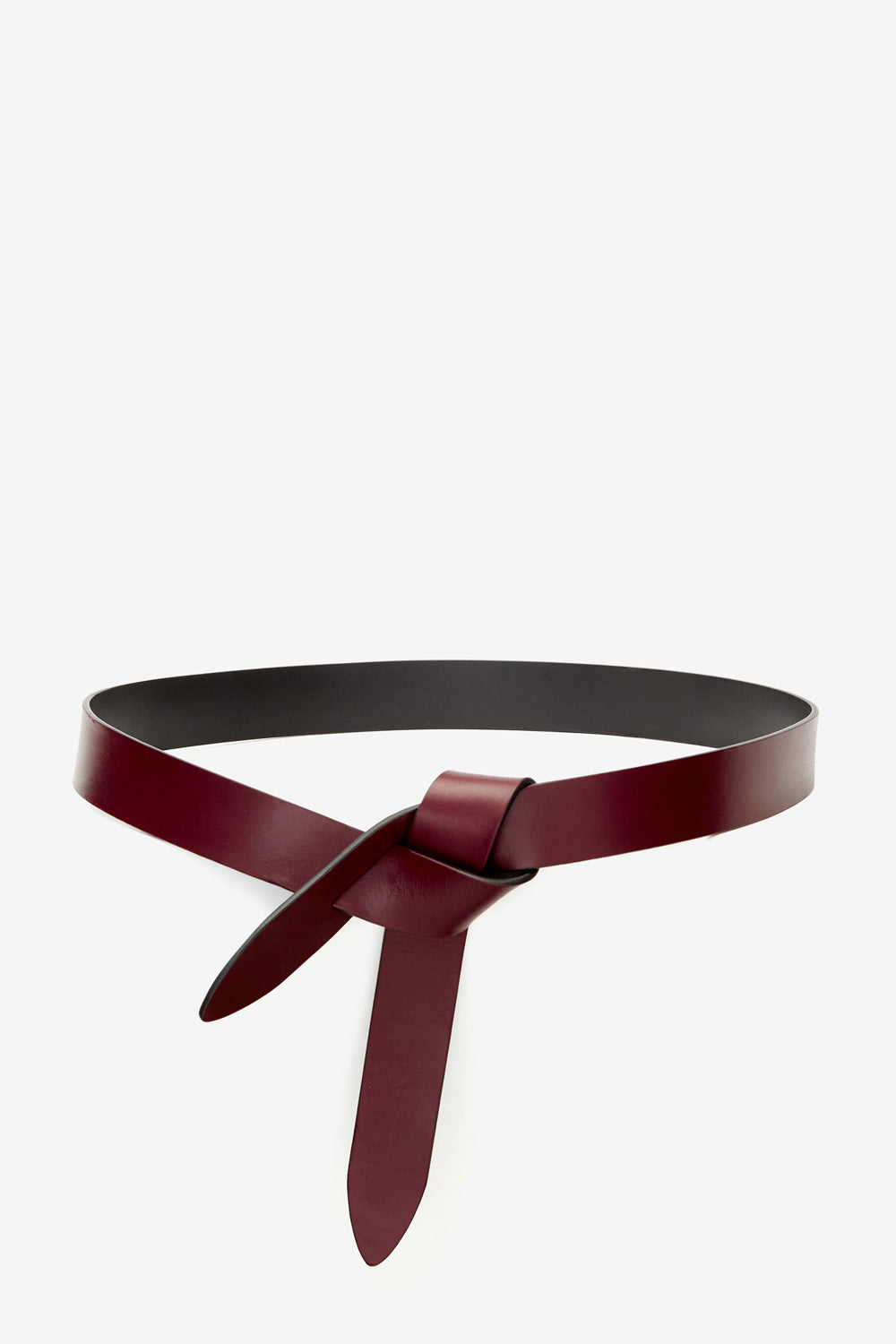 Lecce ツートンカラー ノットベルト - Burgundy-black - Woman - 1