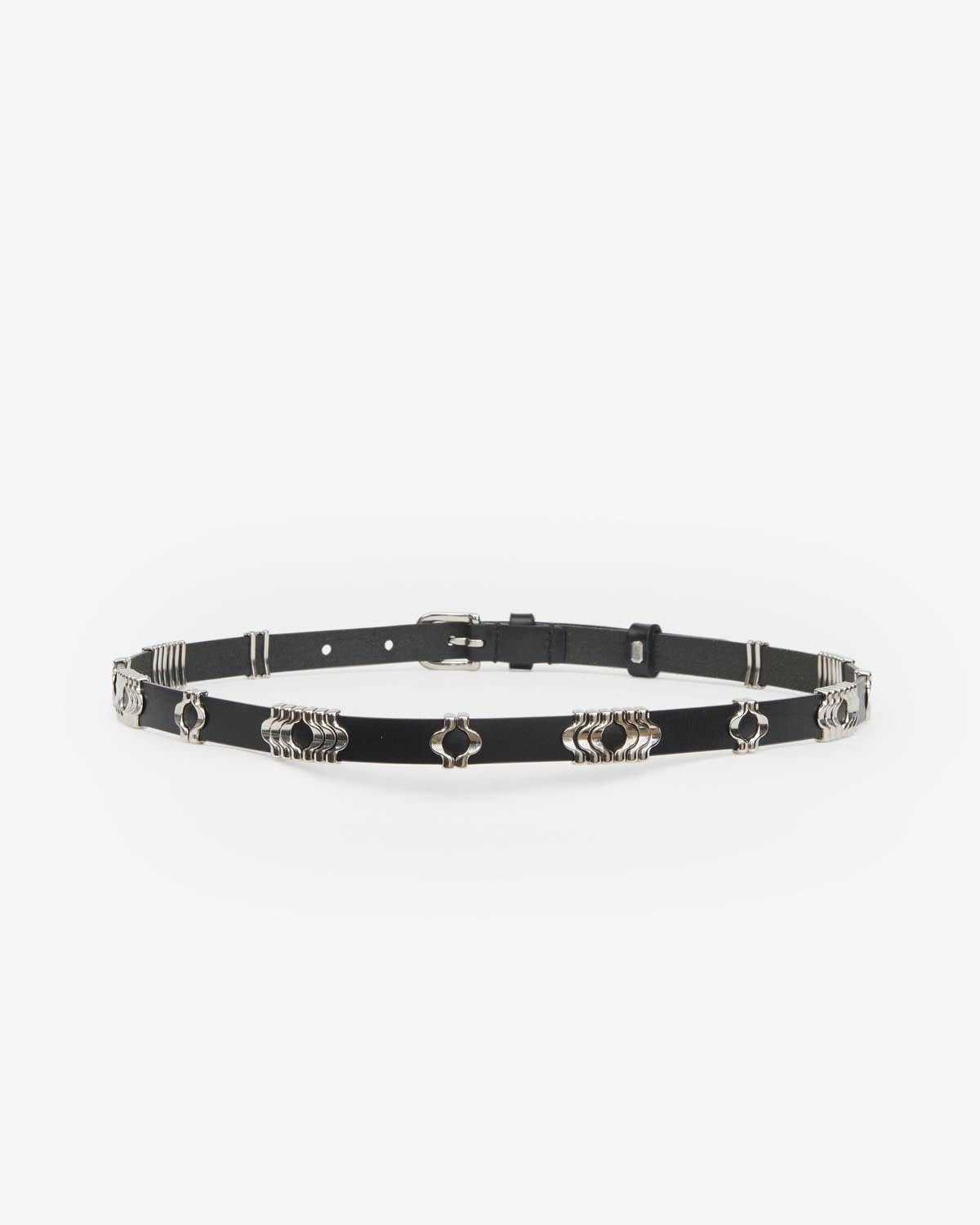 Odena belt Woman Black and silver 1