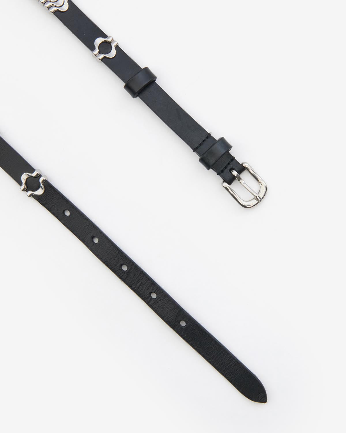 Odena belt Woman Black and silver 2