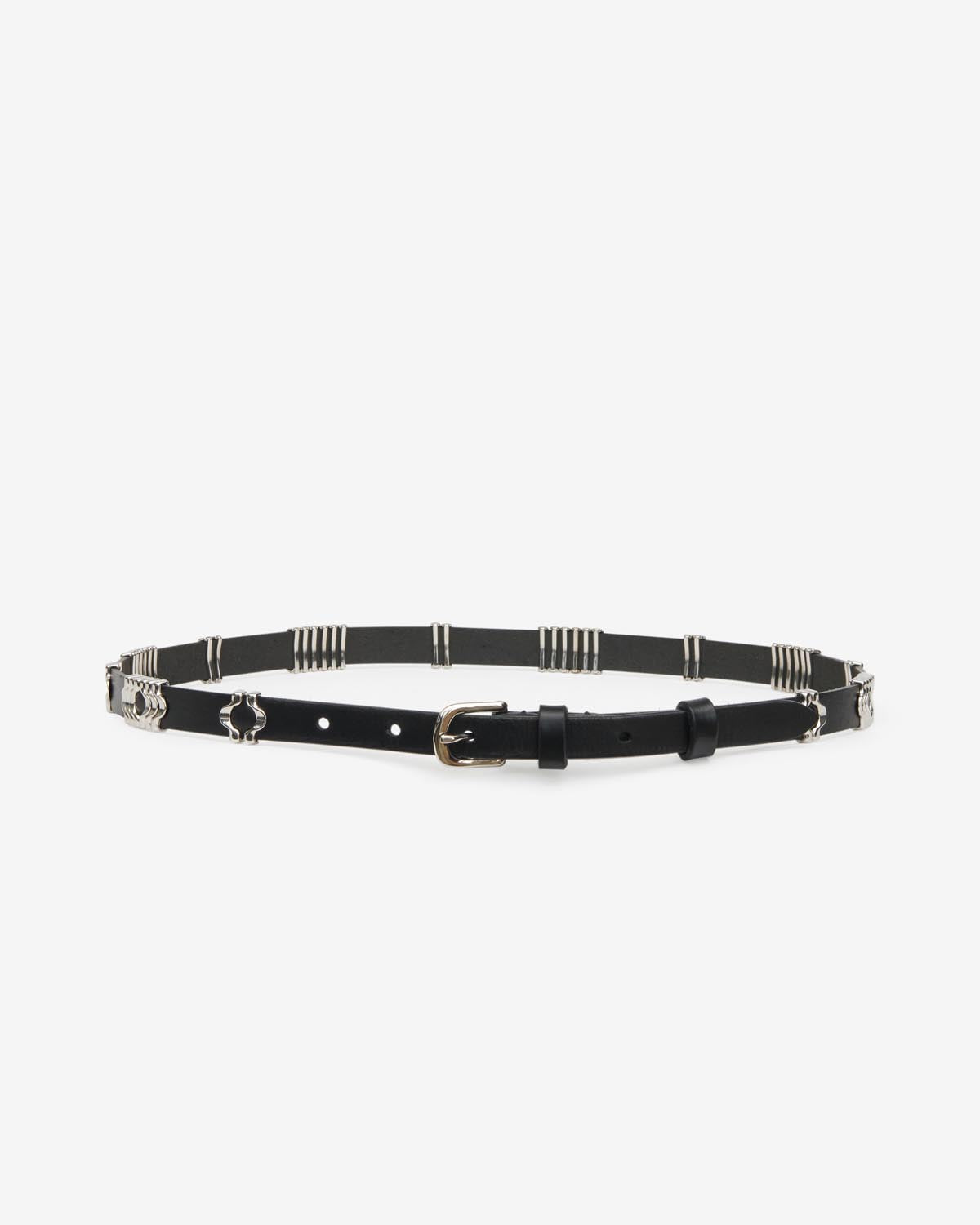 Odena belt Woman Black and silver 3
