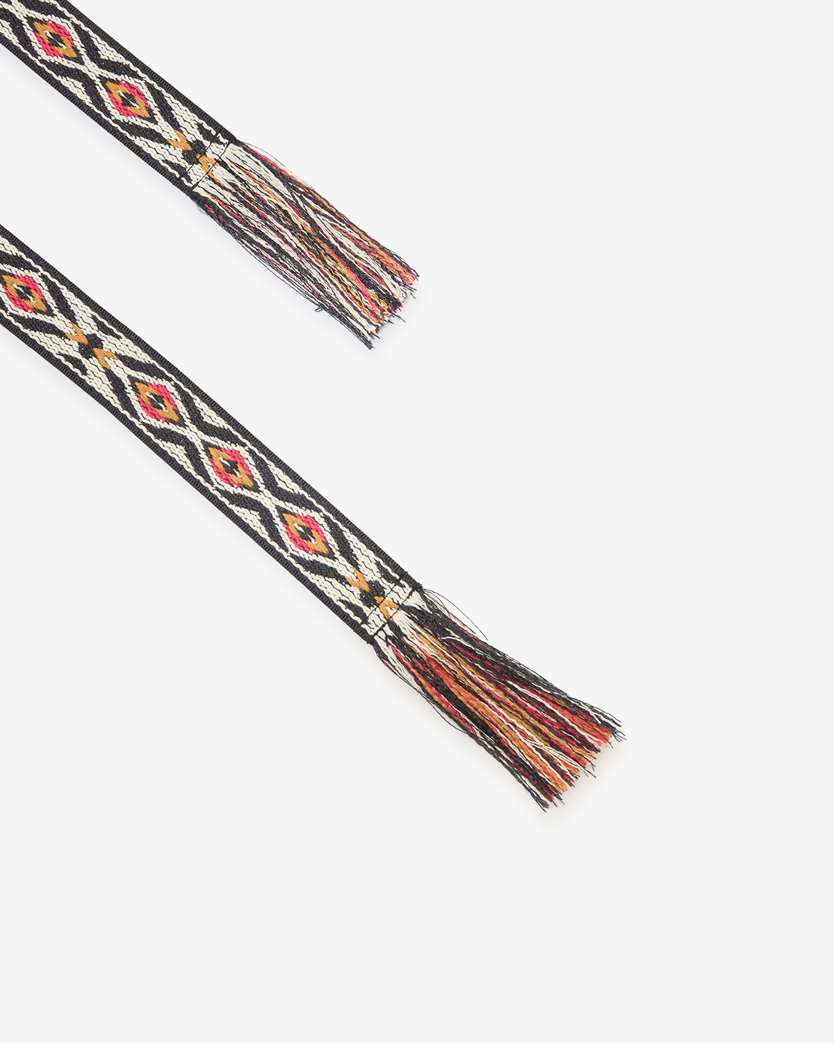 Gewebter gürtel etki mit grafischem jacquardmuster - Black and gold - Woman - 3